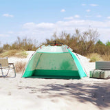 Vidaxl Beach Tenda per 2 persone impermeabile a rilascio rapido verde