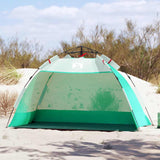 Vidaxl Beach Tenda per 2 persone impermeabile a rilascio rapido verde