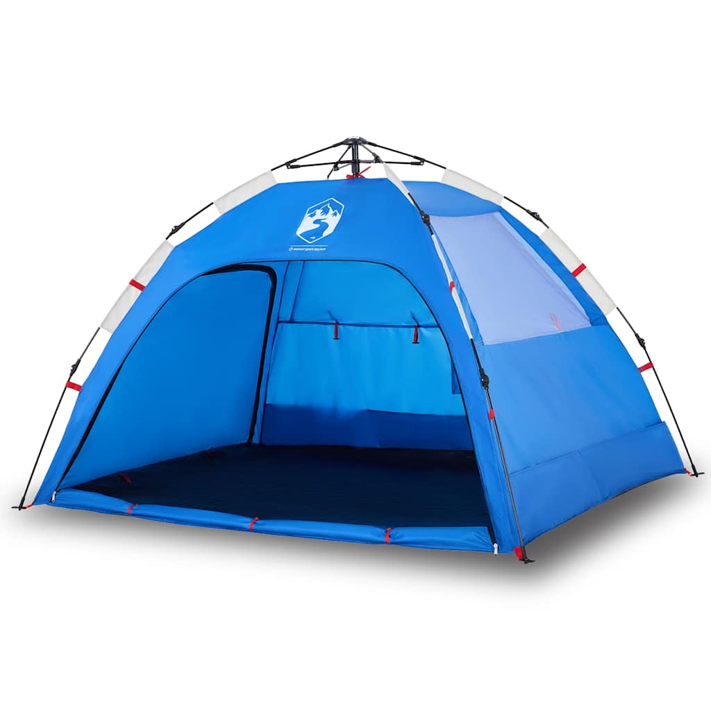 Vidaxl Beach Tent de 2 personas impermeables a la liberación rápida Azure Azure Blue