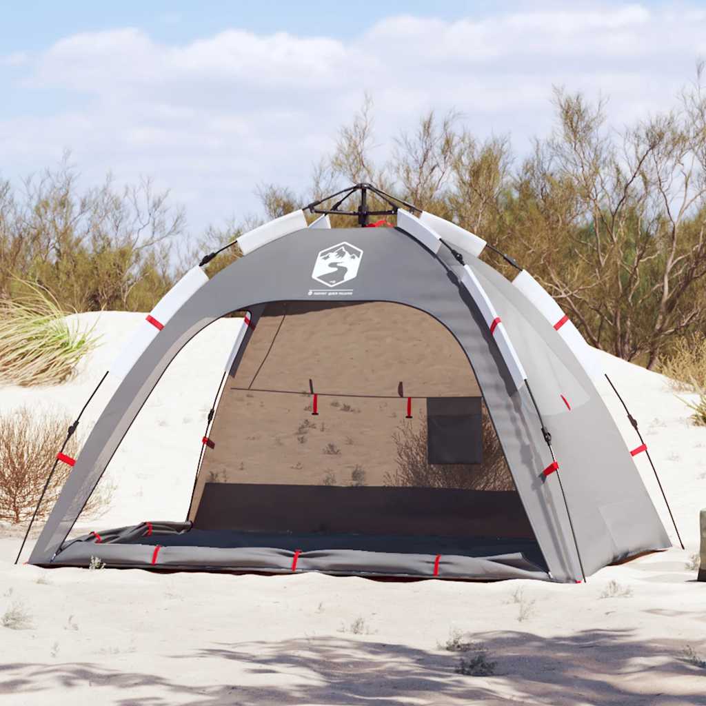 Vidaxl Beach Tent 2 Personne étanche à libération rapide Gray