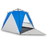 Vidaxl Tenda Beach Tenda per 4 persone impermeabili a rilascio rapido azzurro blu azzurro