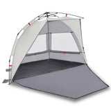 Vidaxl Beach Tenda per 2 persone impermeabile a rilascio rapido grigio