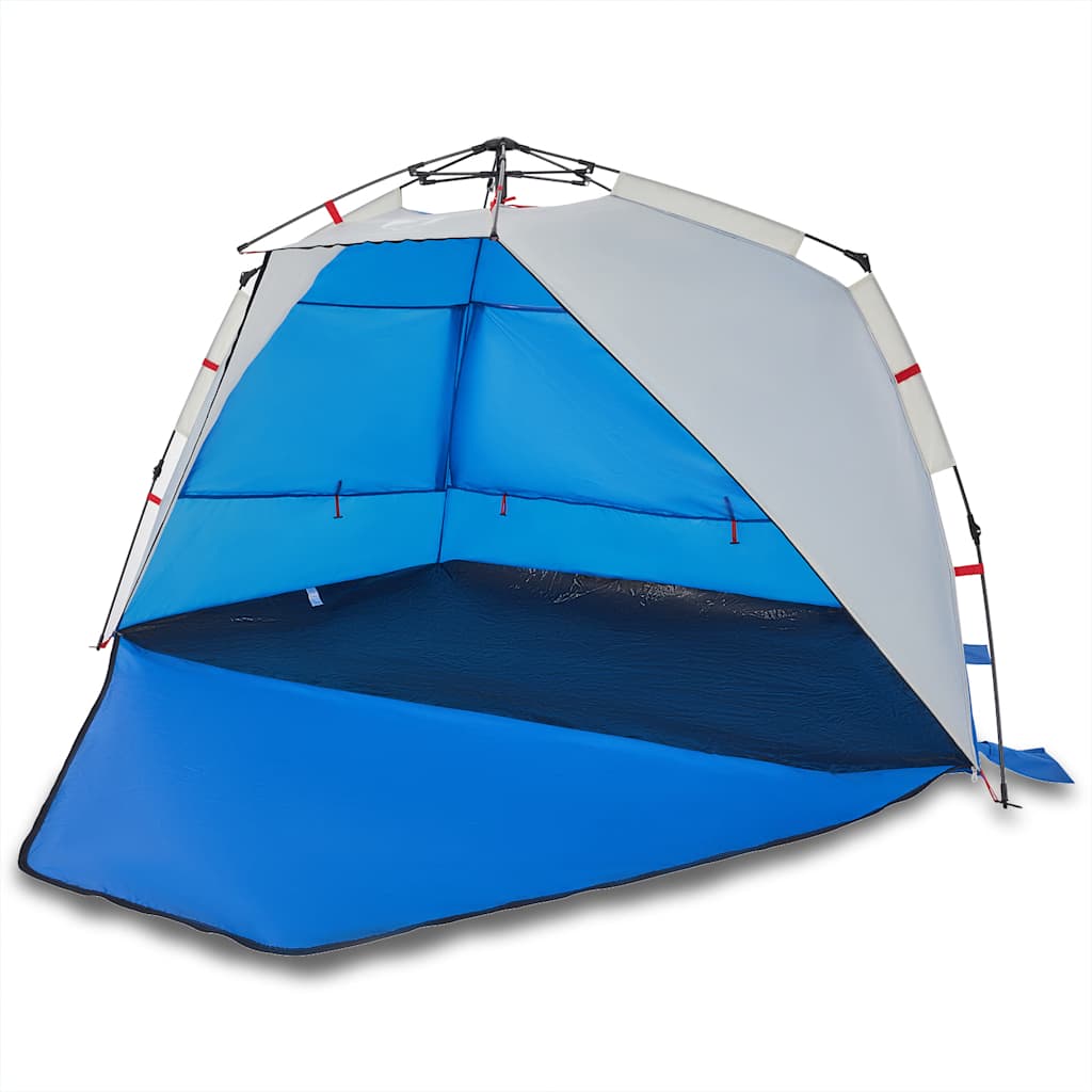 Vidaxl Beach Tent de 3 personas impermeable a la liberación rápida Azure Azure Blue