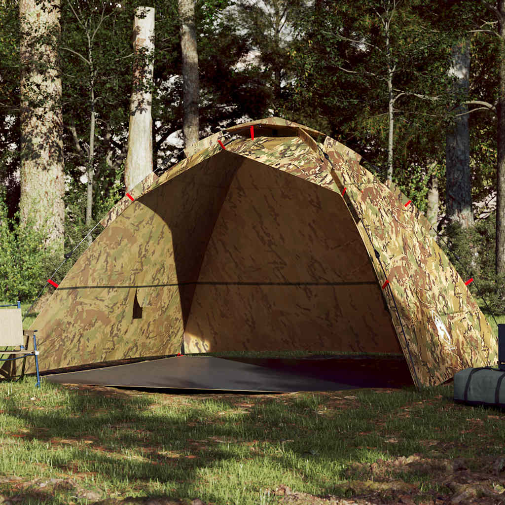 Vidaxl Tent à 4 personnes Camouflage à libération rapide