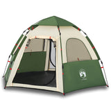 Vidaxl Camping Tent 4 Persona Rápido Green