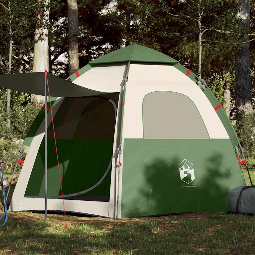 Vidaxl Camping Stan 4-Person Quick Release Green