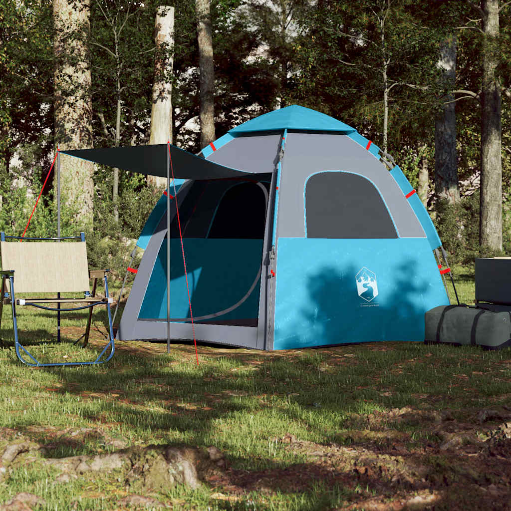 Tenda da campeggio Vidaxl Blu Quick Blue