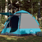 Vidaxl Camping Tent 4-osobowy szybki wydanie niebieski