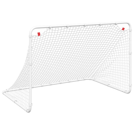 Vidaxl voetbaldoel wit 122x81x81 cm staal