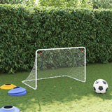 Vidaxl fotballmål 122x81x81 cm stålhvit