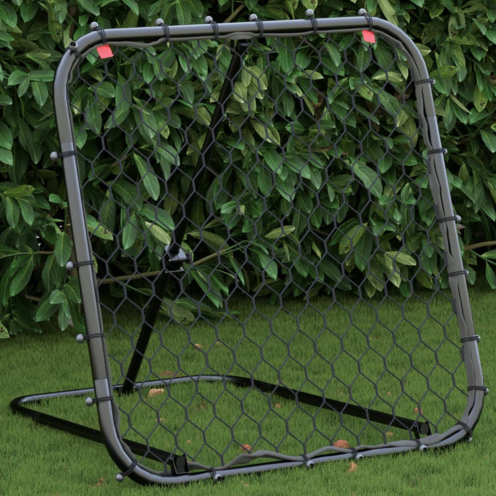 Vidaxl voetbalrebounder verstelbaar 84x73x60-80 cm staal zwart