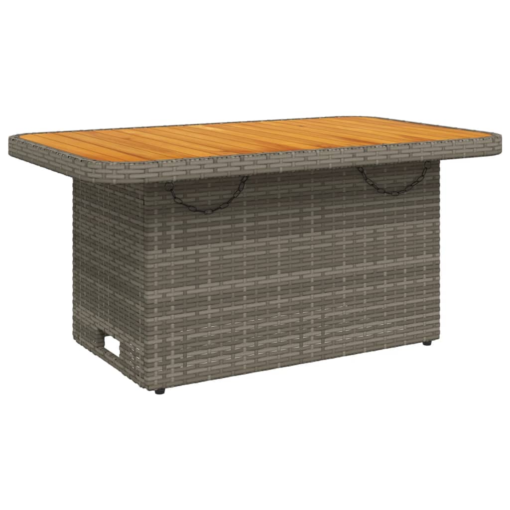 Vidaxl 2-delige tuinset met kussens poly rattan grijs