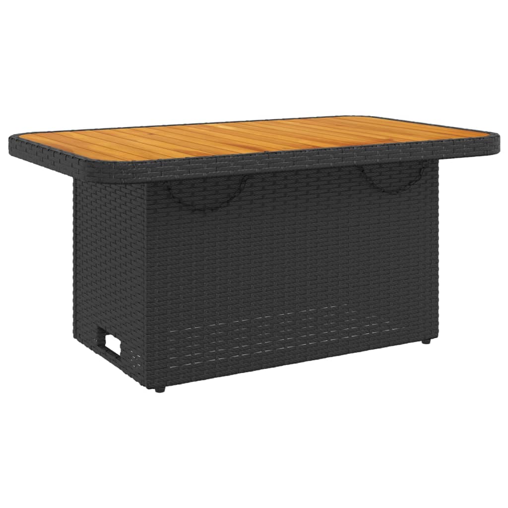 Vidaxl 2-delige tuinset met kussens poly rattan zwart