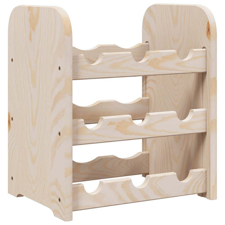 Vidaxl wijnrek 33x25x37 cm massief grenenhout