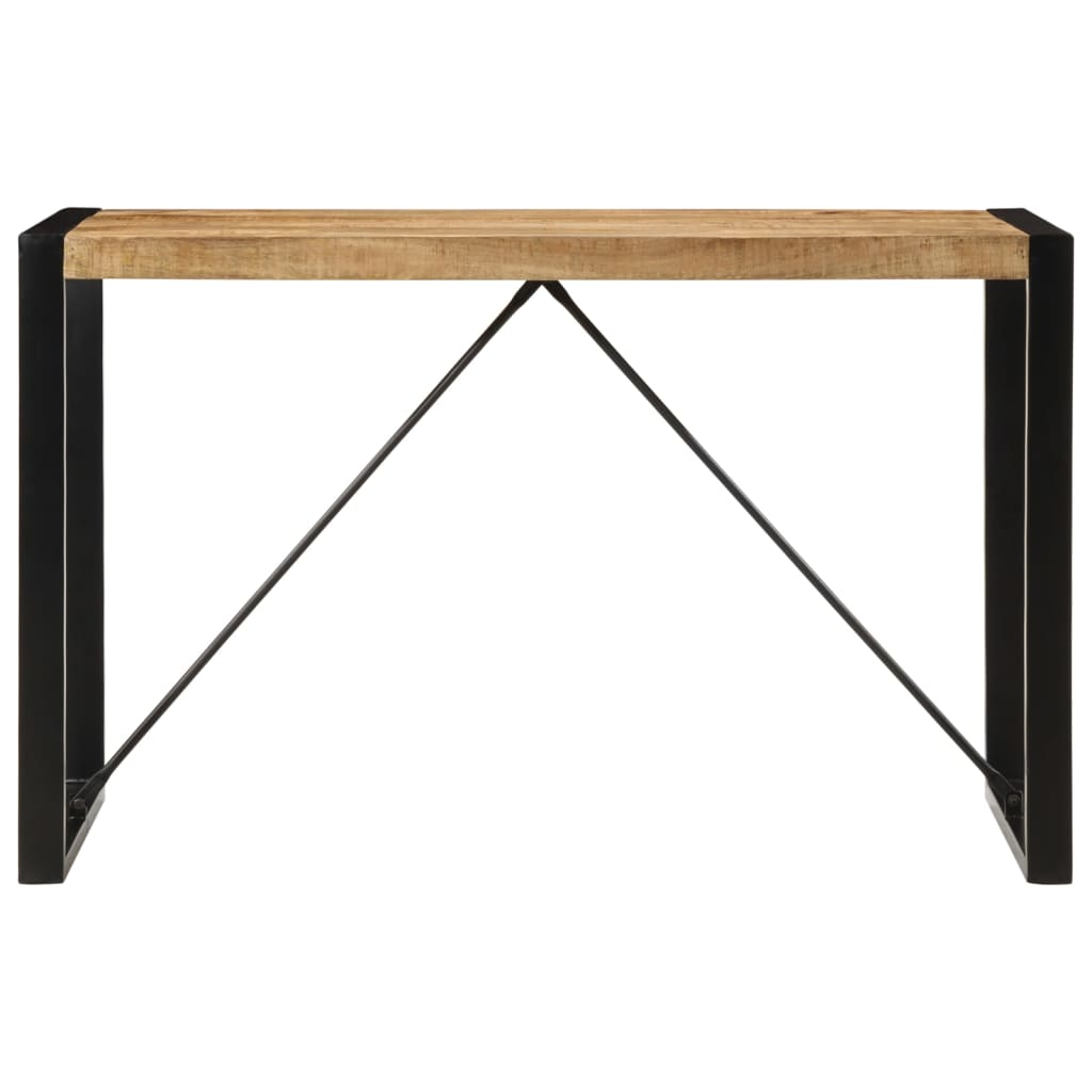 Vidaxl eettafel 120x55x76 cm massief ruw mangohout