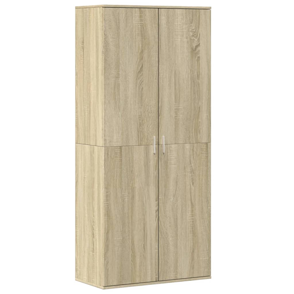 Vidaxl Schong Cabinet 80x39x178 cm Chipboard Sonome faarweg