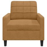 Vidaxl fauteuil 60 cm fluweel bruin