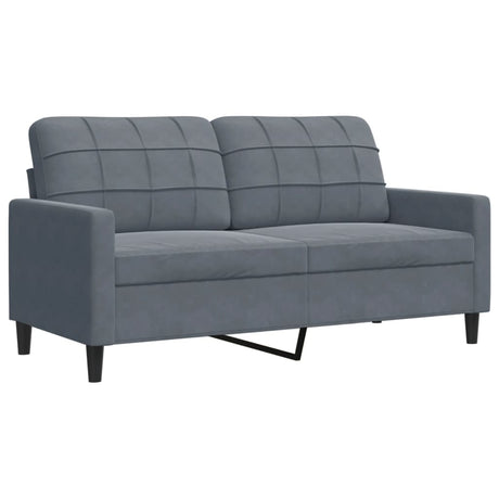 Vidaxl tweezitsbank 140 cm fluweel donkergrijs
