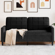 Vidaxl tweezitsbank 140 cm fluweel zwart