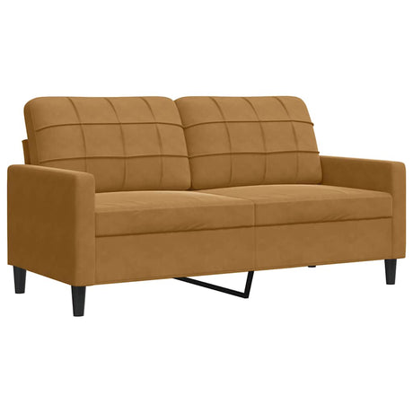 Vidaxl tweezitsbank 140 cm stof bruin