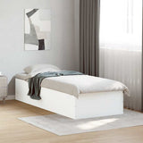 Vidaxl bedframe bewerkt hout wit 75x190 cm