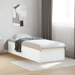 Vidaxl bedframe bewerkt hout wit 75x190 cm