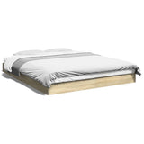 Vidaxl bedframe zonder matras hout sonoma eikenkleurig 160x200 cm