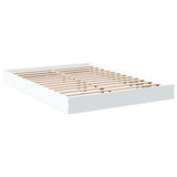 Vidaxl bedframe bewerkt hout wit 140x200 cm