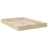 Vidaxl bedframe zonder matras hout sonoma eikenkleurig 140x200 cm