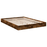 Vidaxl bedframe zonder matras hout gerookt eikenkleurig 140x200 cm