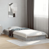 Vidaxl bedframe bewerkt hout betongrijs 75x190 cm