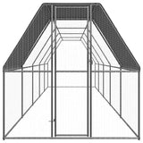 Vidaxl Chicken Coop 2x10x2 M galvanisert stål