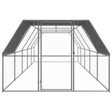 Vidaxl Chicken Coop 3x10x2 M galvanisert stål