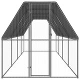 Vidaxl Chicken Coop 2x8x2 M Galvanized Steel