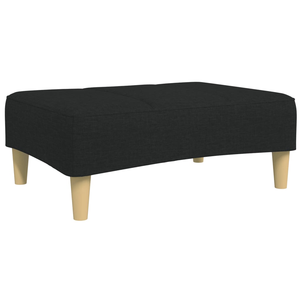Vidaxl voetenbank 77x55x31 cm stof zwart