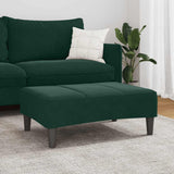 Vidaxl voetenbank 77x55x31 cm fluweel donkergroen