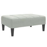 Vidaxl voetenbank 77x55x31 cm fluweel lichtgrijs