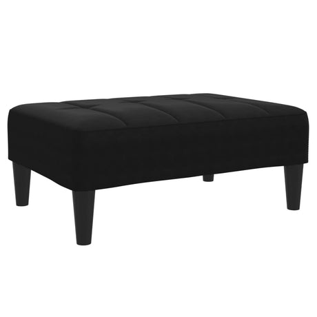 Vidaxl voetenbank 77x55x31 cm fluweel zwart