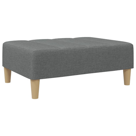 Vidaxl voetenbank 77x55x31 cm stof donkergrijs