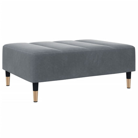 Vidaxl voetenbank 77x55x31 cm fluweel donkergrijs