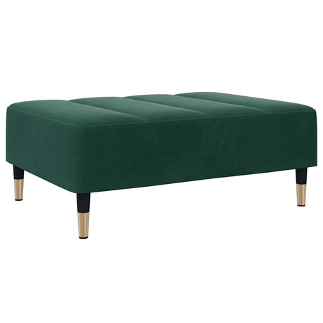 Vidaxl voetenbank 77x55x31 cm fluweel donkergroen