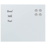 Vidaxl magneetbord voor aan de wand 60x50 cm gehard glas wit