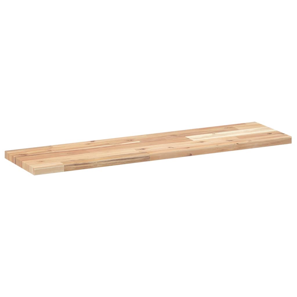 Vidaxl wandschap zwevend 80x20x2 cm onbehandeld massief acaciahout