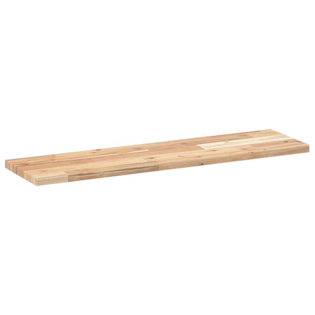 Vidaxl wandschap zwevend 80x20x2 cm onbehandeld massief acaciahout