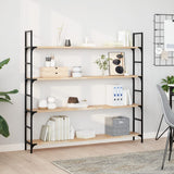 Vidaxl wandschappen 2 st zwevend 140x20x2 cm onbehandeld acaciahout