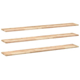 Vidaxl wandschappen 3 st zwevend 140x20x2 cm onbehandeld acaciahout