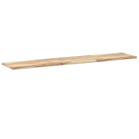 Vidaxl wandschappen 2 st zwevend 120x30x2 cm onbehandeld acaciahout