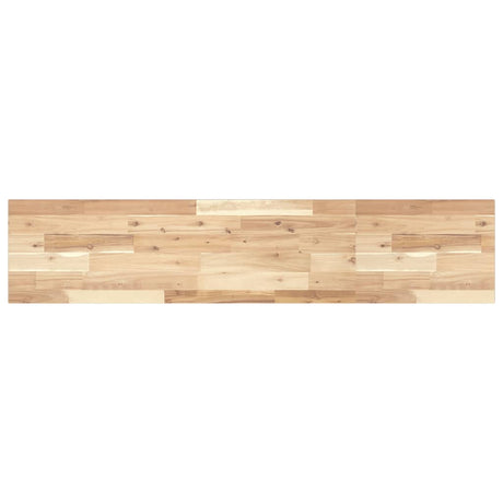 Vidaxl wandschap zwevend 140x30x2 cm onbehandeld massief acaciahout