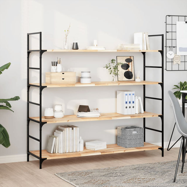 Vidaxl wandschappen 2 st zwevend 160x40x2 cm onbehandeld acaciahout