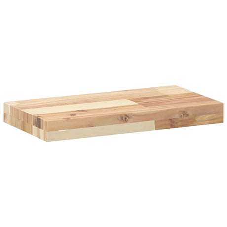 Vidaxl wandschap zwevend 60x20x4 cm onbehandeld massief acaciahout